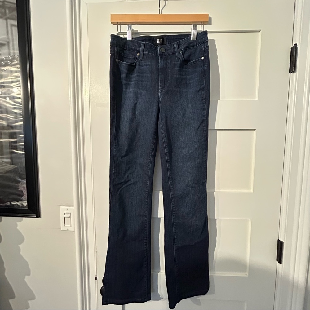 PAIGE Dark Indigo Flare Jeans
